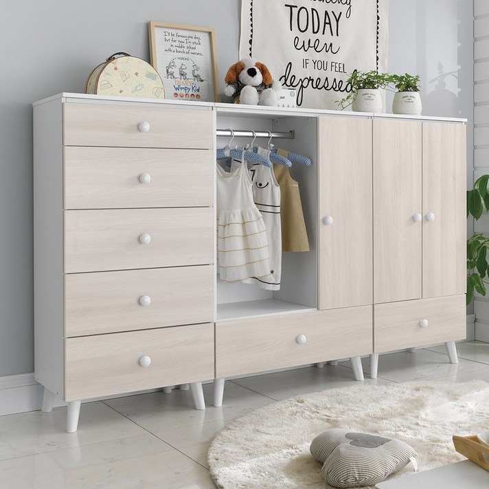 리츠데코 토미 베이비장 세트 도어형 B(다리) 5단서랍장+옷장+수납장 유아동수납장>>옷장, 워시”>		</div>
<div class=