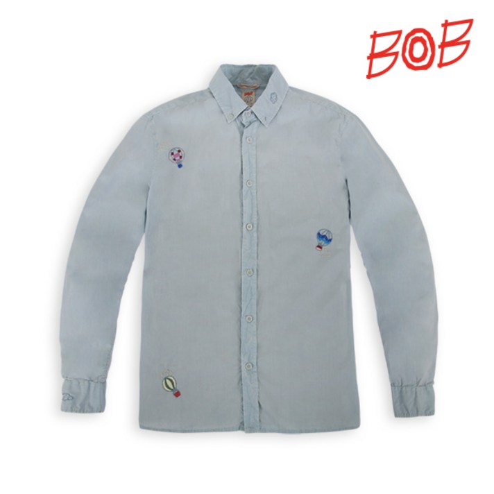 비오비 BOB/이태리 남성 아트웍 긴팔셔츠 - MBS1JS029_SB