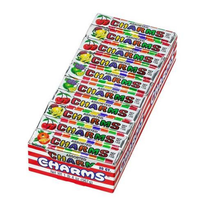 Charms Squares Assorted Fruit Flavors Box of 20 Packs, 상세내용참조