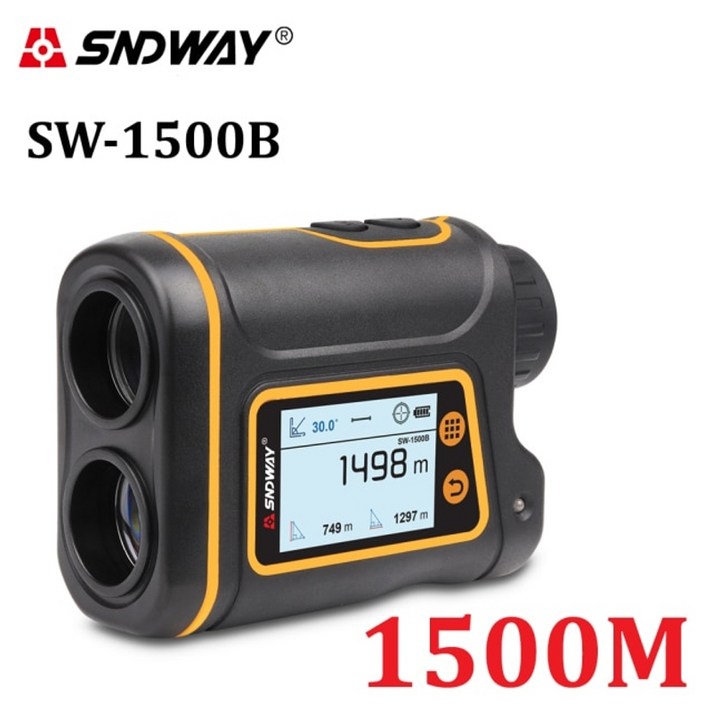 거리 측정기 골프 망원경 SNDWAY 레이저 디지털 단안 사냥 속도 영역, 협동사, SW-1500B 1500m