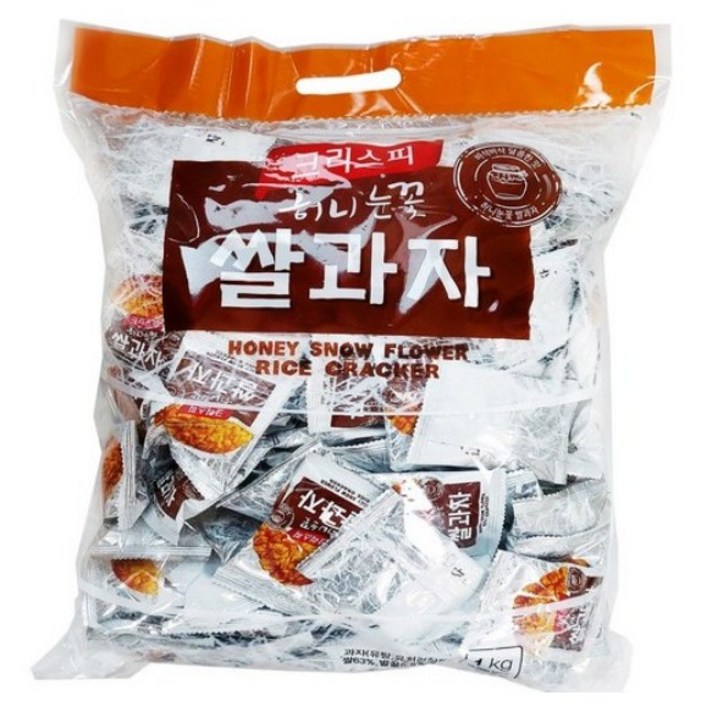 크리스피 허니눈꽃 쌀과자, 1kg, 4개