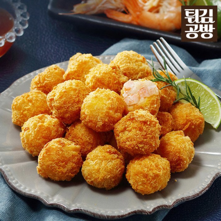 [사옹원] 튀김공방 통살 새우볼 (튀김250g+소스150g) x 2팩, 상세 설명 참조