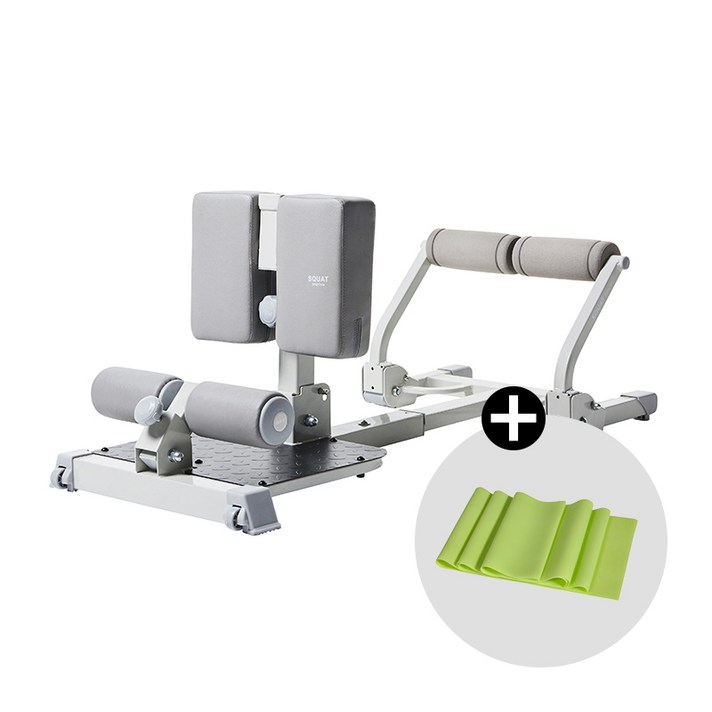 본사직영 숀리 다이어트킹 스쿼트머신 스쿼트밴드증정, 화이트