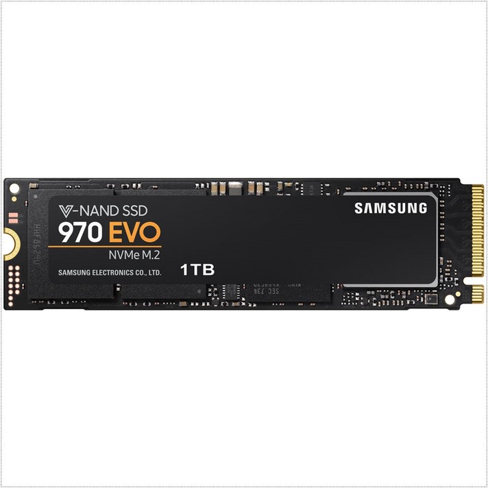 삼성전자 970 EVO 1TB NVMe PCIe M.2 2280 SSD, MZ-V7E1T0BW