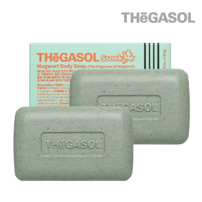 때가솔 프리미엄 때비누 미용 목욕비누 2개세트, 쑥비누 2개입