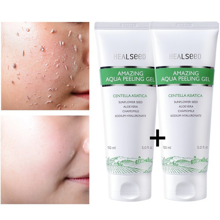 보습 필링젤 [얼굴+발뒤꿈치 각질 케어] 어메이징 아쿠아 필링젤 150 ml (당일발송), 필링젤 2개