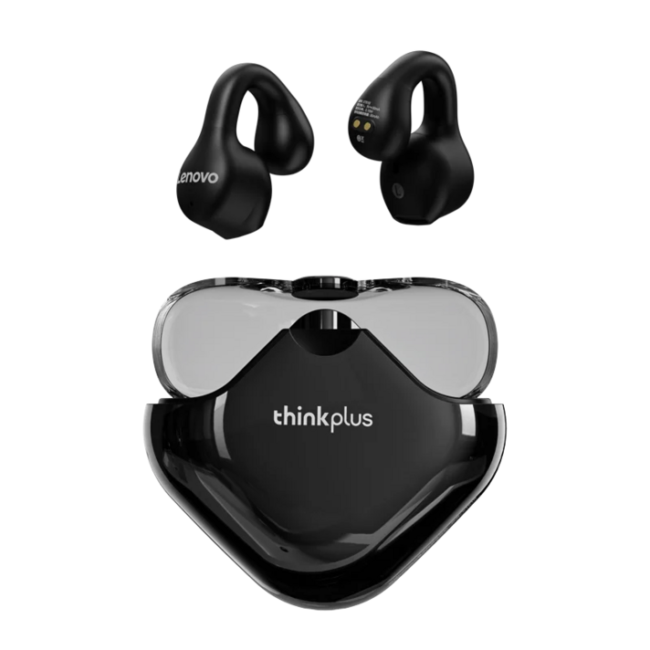 레노버 ThinkPlus XT61 TWS 5.3 골전도 무선 블루투스 이어폰, 블랙