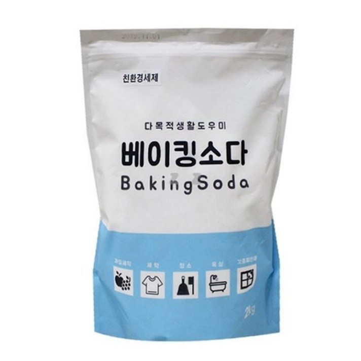 과탄산소다 가성소다 베이킹소다 과탄산나트륨 베이킹소다베이킹파우더 무수구연산 다목적 베이킹소다 2kg 과일세척 세탁 청소 욕실