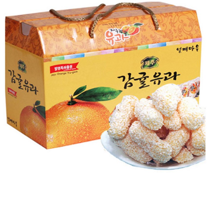 열매마을 제주 감귤유과 한과세트, 1kg, 1개 (일괄포장)