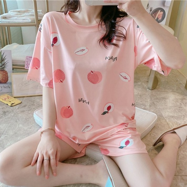 메이시스 홈웨어 여름잠옷 피치반팔SET