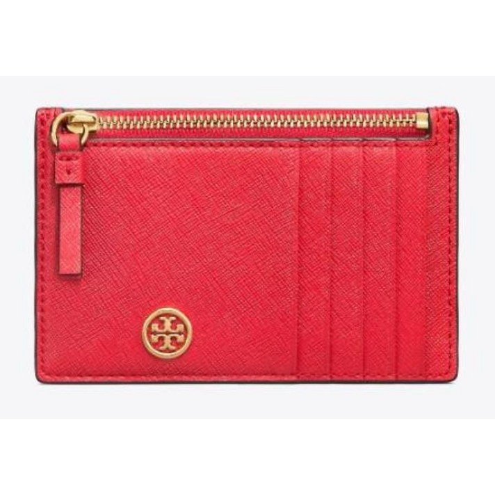 토리버치 [Tory Burch] ROBINSON SLIM CARD CASE 50211 Brilliant Red