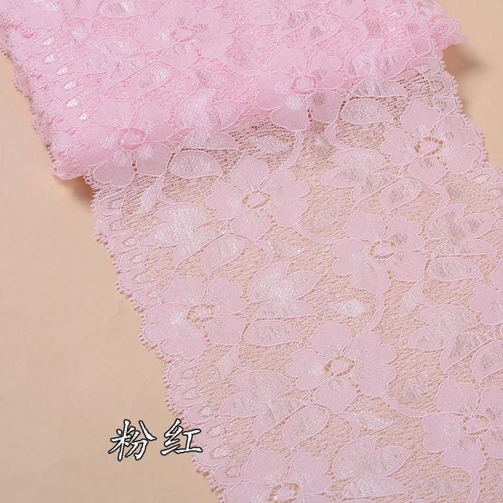 재봉 미싱  1 미터 신축성있는 탄성 레이스 리본 패브릭 16cm 너비 DIY 수제 공예 봉제 의류 화이트 트리밍 소재