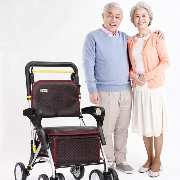라온아띠 노인보행보조기 노인 실버카 KCS-305 할머니유모차 어르신유모차, 1개