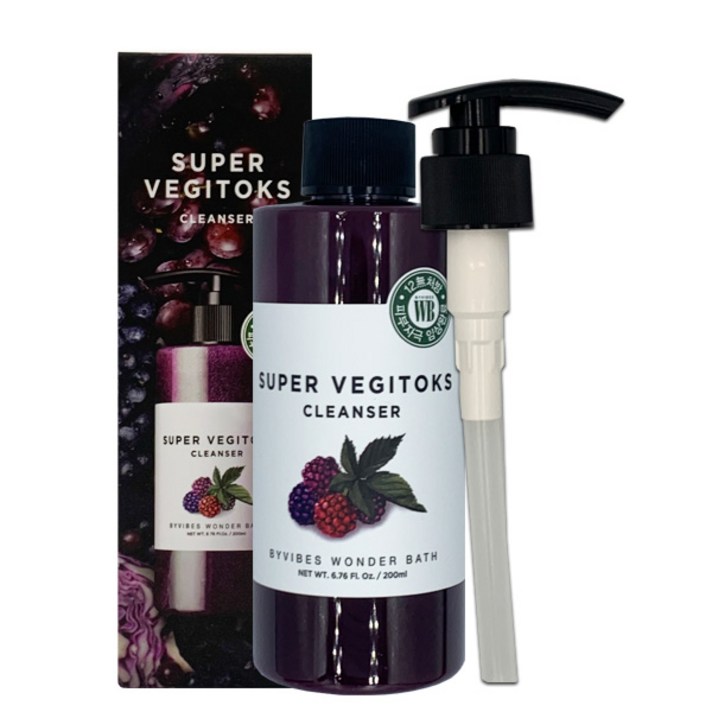 조성아 원더바스 슈퍼 베지톡스 클렌저 퍼플 200ml