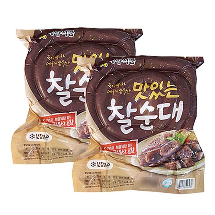 대상 맛있는 찰순대 1kg x 2개