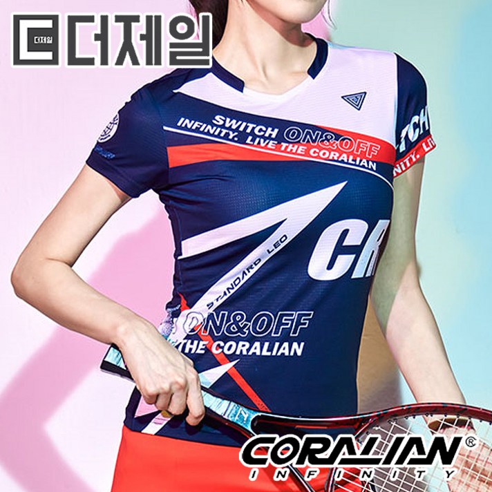 [정품] 코랄리안 CRT C2212 여성 그래픽 반팔티셔츠