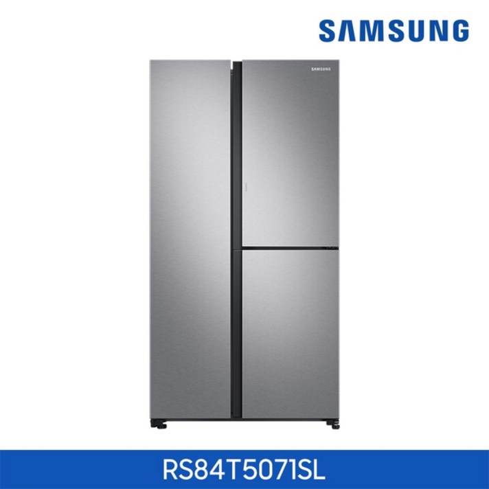 삼성전자 (메탈실버)삼성 양문형 냉장고 3도어 RS84T5071SL, 단일상품