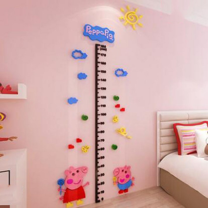 Hearts price CNKO침실 인테리어 어린이 키재기 스티커 3D 아이사랑GU2007, 사진색