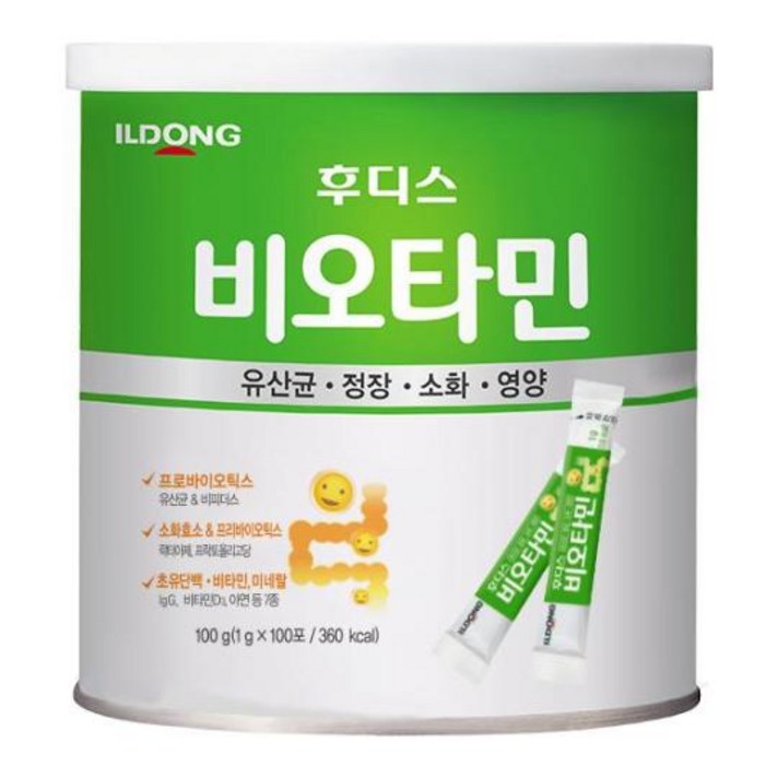 오늘의딜 후디스 비오타민 100g(1g*100포 캔), 단품, 단품