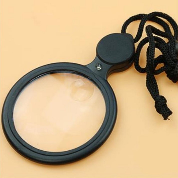글자확대 목걸이형 LED 돋보기 확대경 독서경 작은글씨 미니 휴대용루페