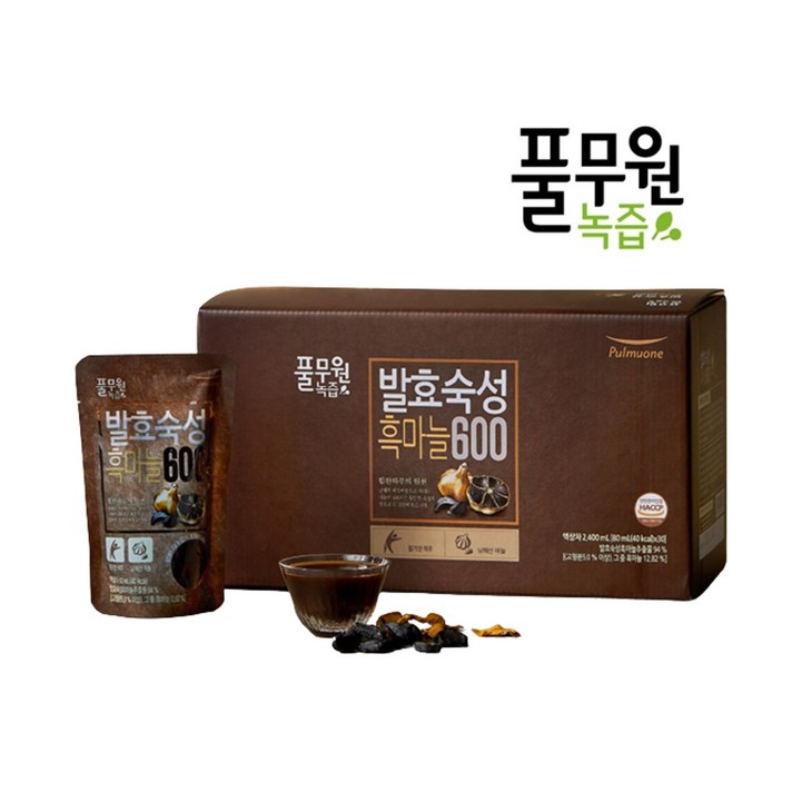 풀무원 600시간 발효숙성 흑마늘 600 80ml X 30포 1박스