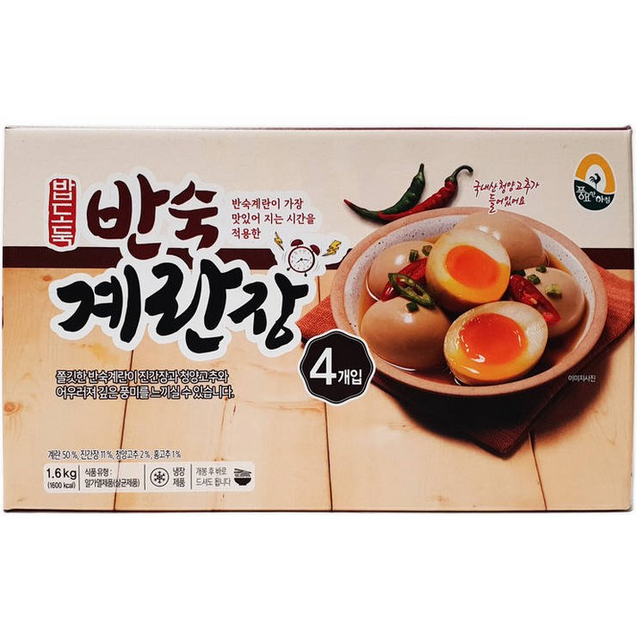 풍요한아침 밥도둑 반숙계란장 400g x 4, 단일상품
