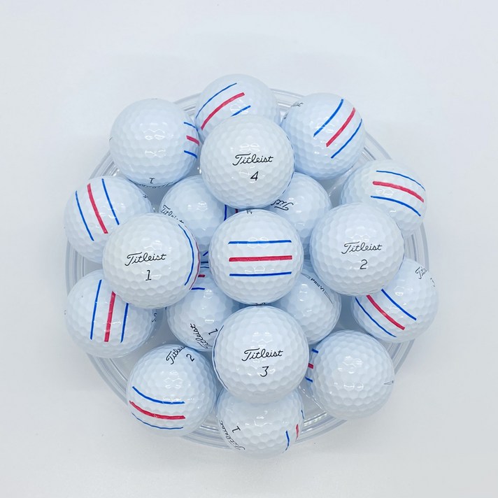 타이틀리스트 로스트볼 삼선마킹 화이트 골프공 PRO V1 A+, 10개, 삼선마킹 화이트 PRO V1 A+