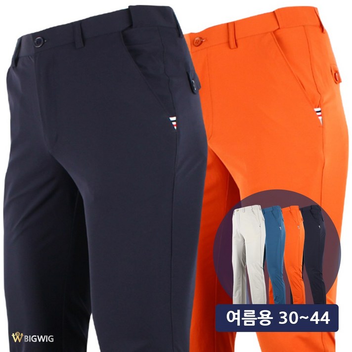 [더빅보스] K캐주얼 스판 골프팬츠 _여름 남성용 허리자동조절 중년 신사 골프웨어 30~44 빅사이즈