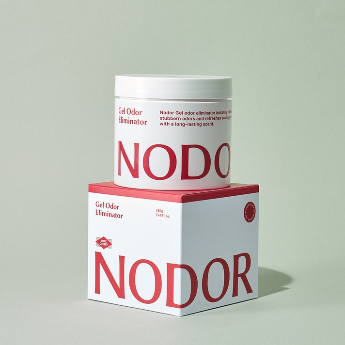 본사공식몰 노도르 대용량 냄새 제거 고체 탈취제 다크체리향, 5개, 380g