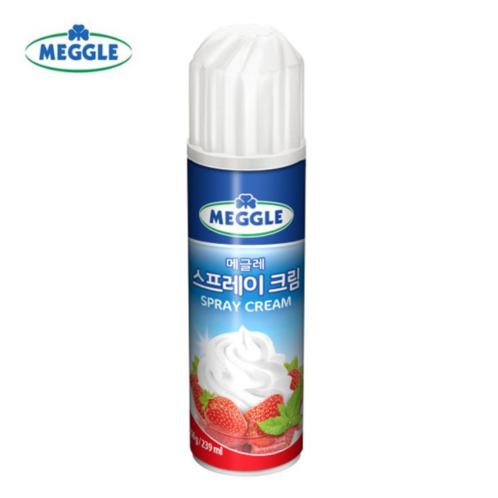 메글레 스프레이 휘핑크림 250g 냉장배송 케이크 생크림, 1개