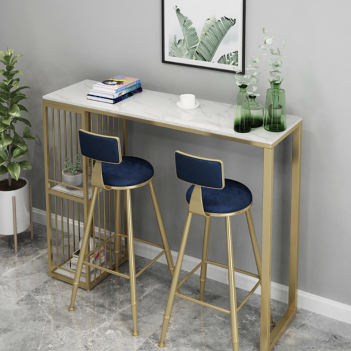 메리로이 북유럽 골드 벨벳 홈바 테이블 의자(단품 세트구매가능), 의자딥그린