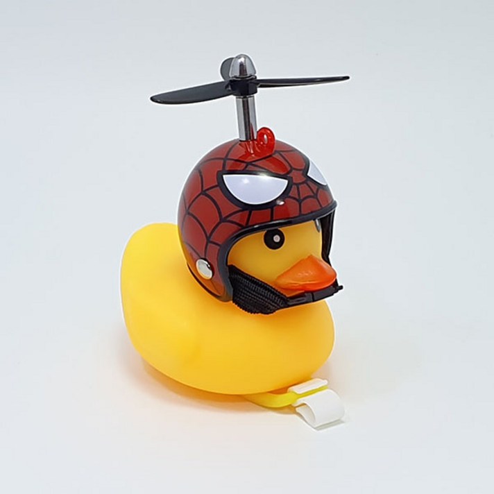 [서비스무료이벤트][당일발송] 바이크오리 러버덕 애몰라이트 오토바이오리 전동 킥보드악세사리 자전거후미등 오리벨 점멸등, 1개, 스파이덕