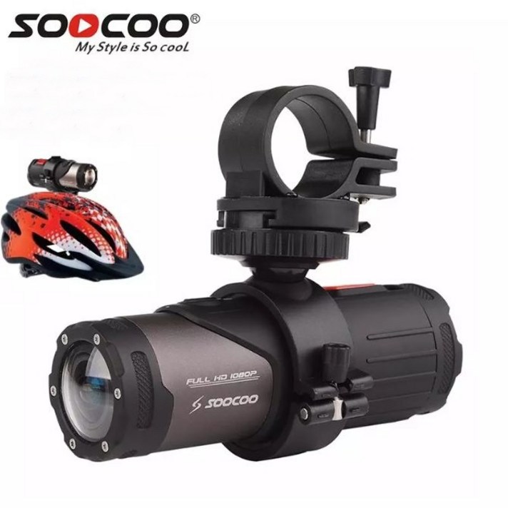 SOOCOO S20WS 액션캠 자전거 오토바이 블랙박스 Full HD1080P 고화질 10M완전방수 170도 와이드앵글 최고급형