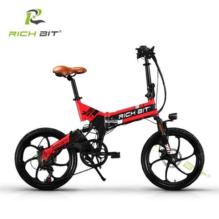 로드자전거 출퇴근 RichBit 새로운 ebike 48V 8Ah 숨겨진 배터리 및 자전거, CN, 검정-빨강