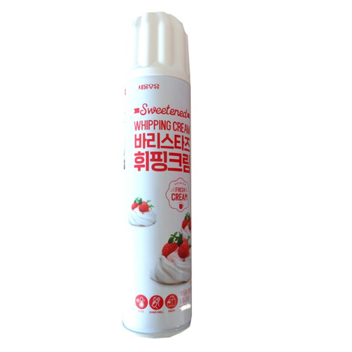 서울우유 바리스타즈 휘핑크림250g/스프레이생크림, 단일상품