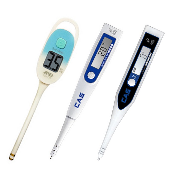 카스 디지털 염도계 SALTFREE500 / 1000 / AD-4723 주방 염도측정기, 한국에이엔디 AD-4723(5%)
