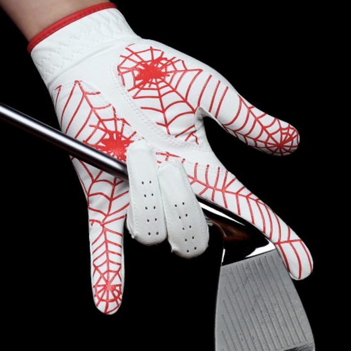 스포츠_ 고프트 스파이더웹 골프장갑 화이트에디션 레드 양손착용 SWG-RD, 선택완료