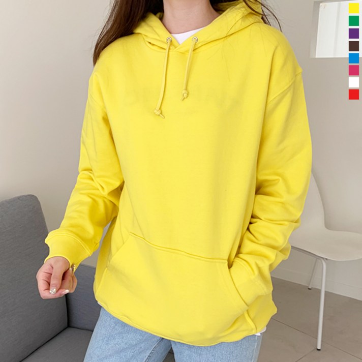 티데일리 젤란 쭈리 후드티 남여공용 무지 후드 티셔츠 S~2XL (8color)