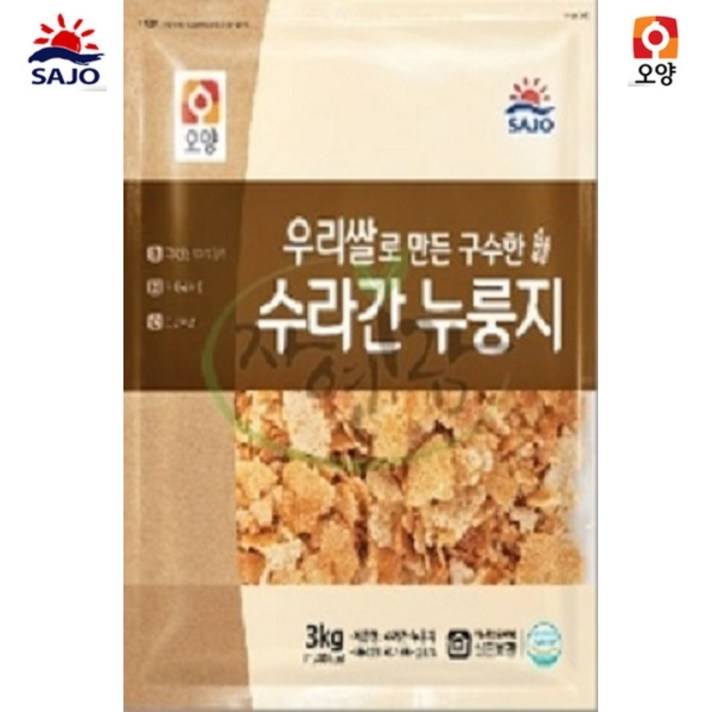 사조오양 수라간누룽지 국산쌀 100%, 3kg, 1개