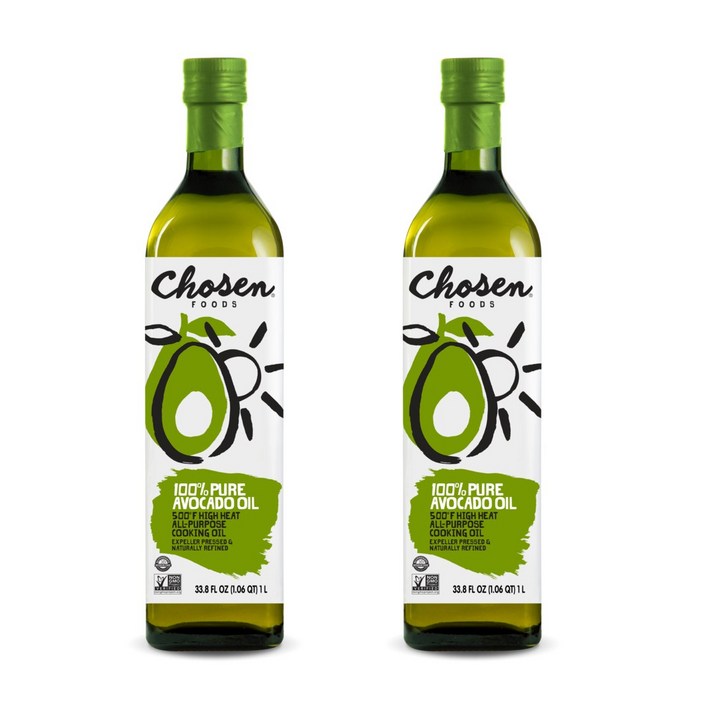 초슨푸즈 퓨어 아보카도 오일, 1L, 2개