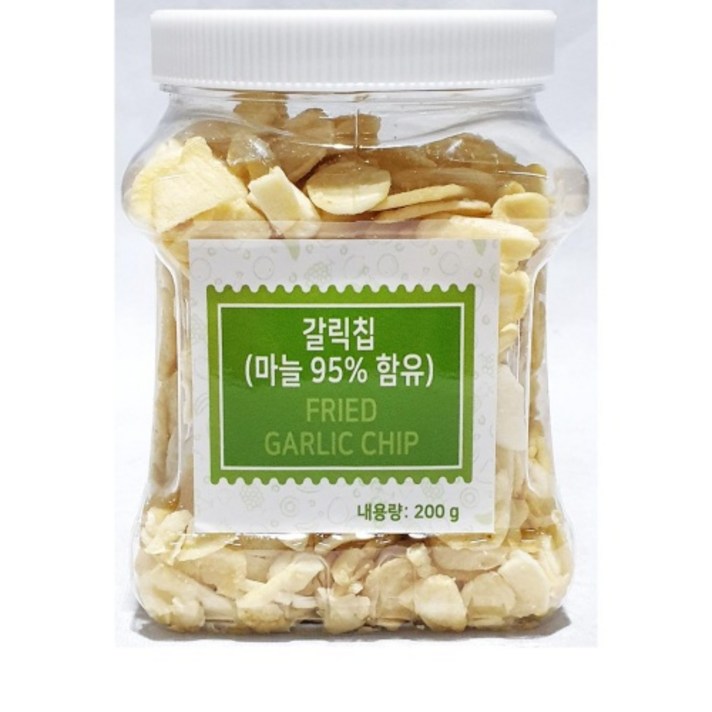 [더착한푸드]갈릭칩(푸드야 200g) 식자재마트 대용량 업소용 마늘튀김 마늘과자안주 푸드야갈릭칩