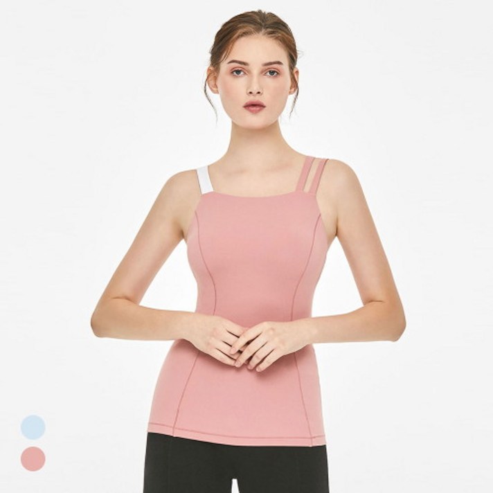 뮬라웨어 [뮬라웨어]MWWABR014 컬러블럭 밴드 서포트 탑