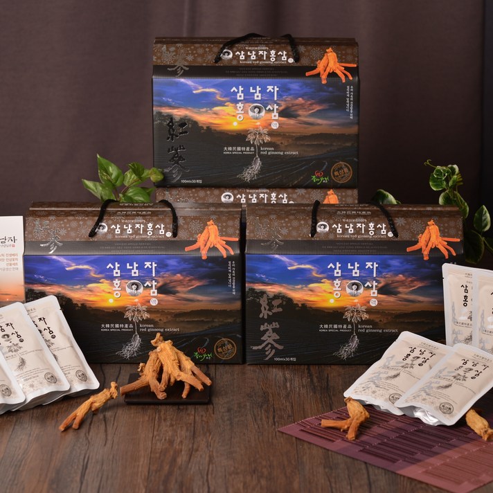 삼남자인삼농장 순수홍삼액 100% 30포, 30포 1박스(1포-100ml), 1box