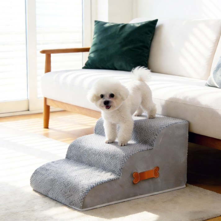 3단 4단 강아지계단 높은 침대용 커브 애견 고양이 계단