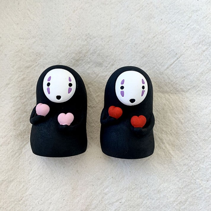 [이온] 가오나시 석고방향제, 레드가오나시, 블랙체리