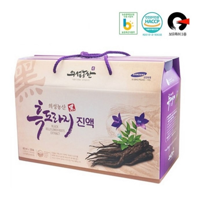 의성농산 의성 흑도라지 진액(80ml*30팩) 도라지즙, 80ml, 30팩
