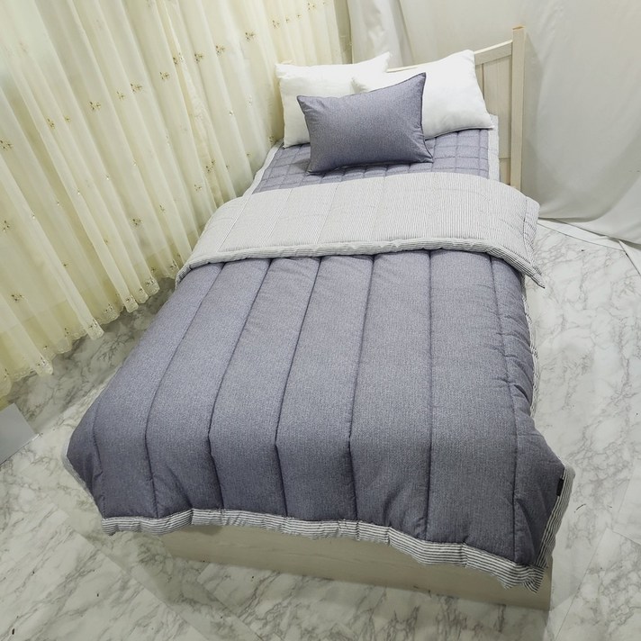 국산 먼지없는 봄 가을 간절기 사계절 알러지케어침구 기숙사이불 슈퍼싱글 차렵이불 SS이불단품