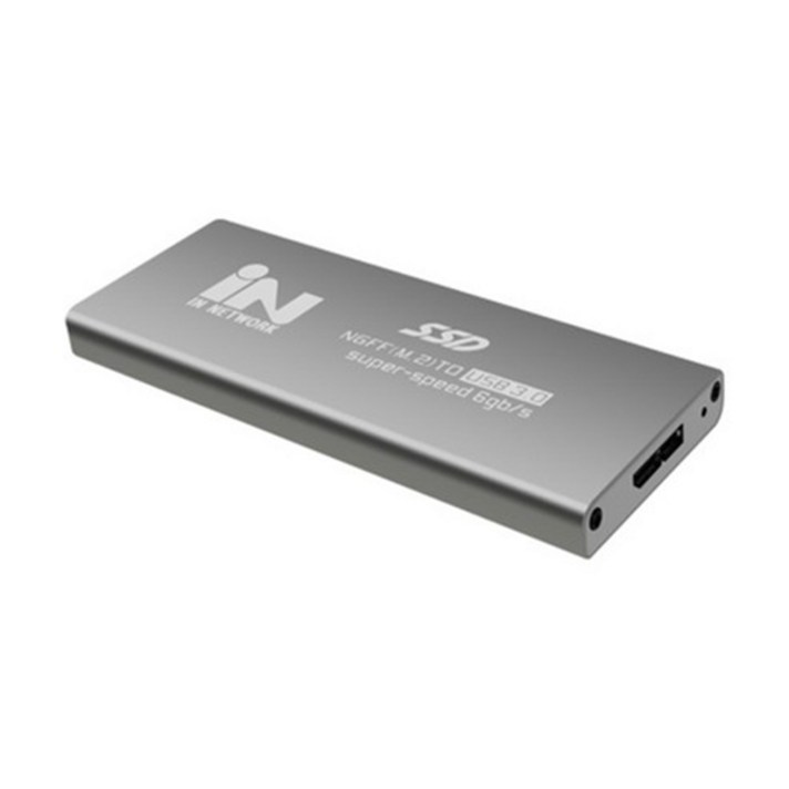 인네트워크 IN-SSDM2S M.2 SATA 128GB 외장SSD 실버 (M.2 2280), 0