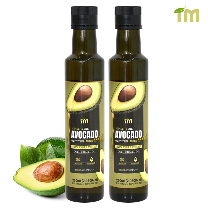 아임 저온 냉압착 엑스트라버진 아보카도오일 250ml 2개 비정제