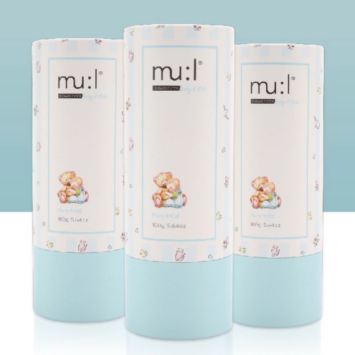 MUL(물) [프리미엄] 물(MUL) 천연 비타민 샤워기필터 영유아용, 1개